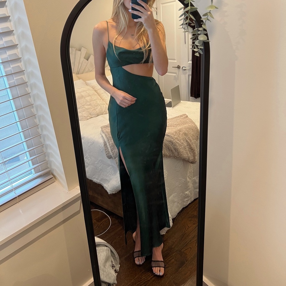 Princess Polly Emerald Green Cutout Maxi Dress